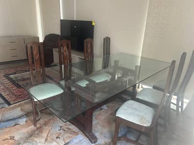 Used Household Furniture – Dining Table & Sofa Set