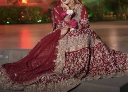 One time used bridal farshi lehnga