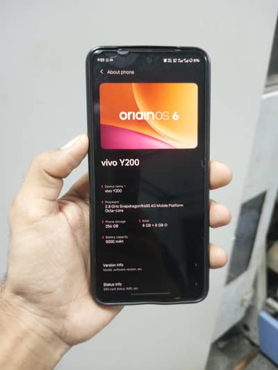 Vivo Y200 (8GB + 8GB Extended / 256GB) - Full Box- EXCHANGE POSSIBLE.