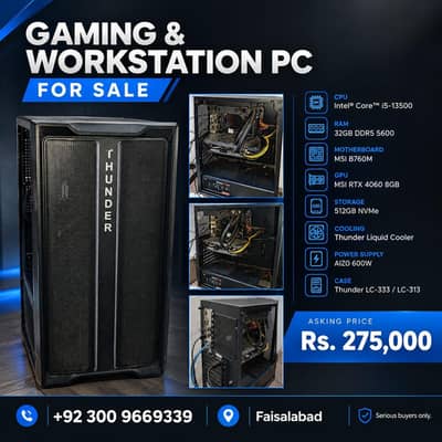 Gaming PC Intel i5-13500 RTX 4060 8GB 32GB DDR5 5600