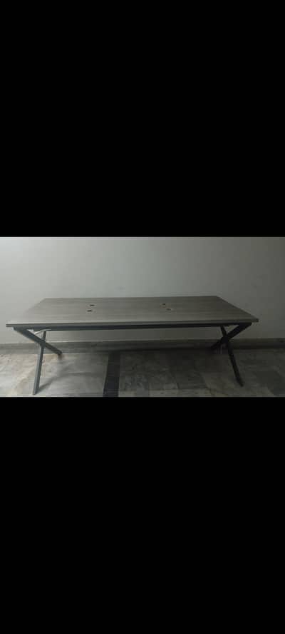 office conference table with power outlets