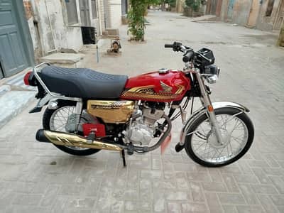 Honda Cg 125 2024/25 Model Gold Edition Applied 4 Open Latter