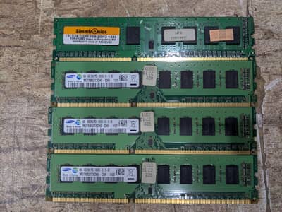 DDR3 Rams 4gb