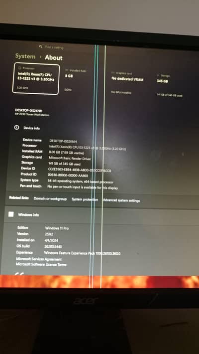 HP Z230 Tower Workstation (Xeon Quad Core / 8GB / Win 11) + 23" LCD