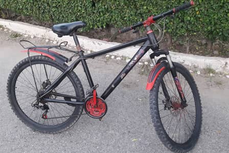 Black Mountain Bicycle, Disc Brakes,Running Condition, Lahore