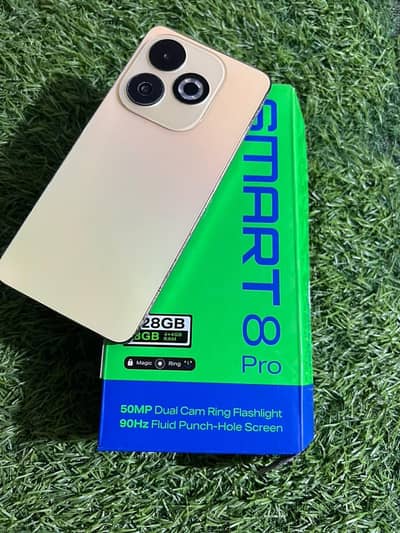 Infinix Smart 8 Pro 4+4 /128 Gb PTA approved good Betry timng for sale