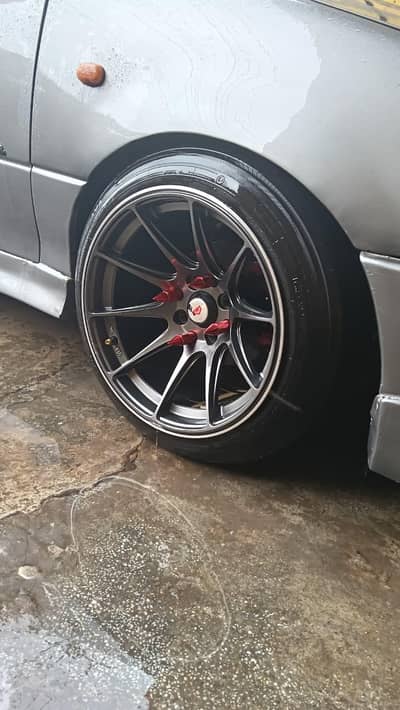 Yokohama tyre and beautiful rim
