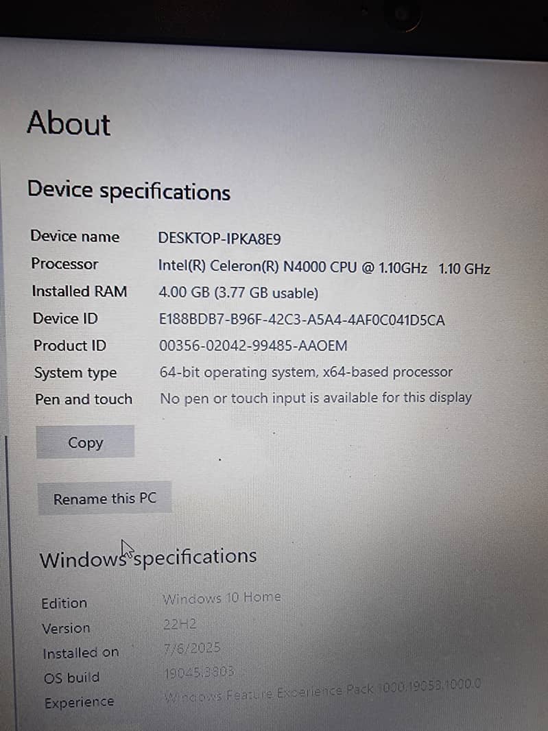 HP Laptop 6