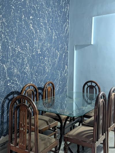 Dinning table with 6 chairs