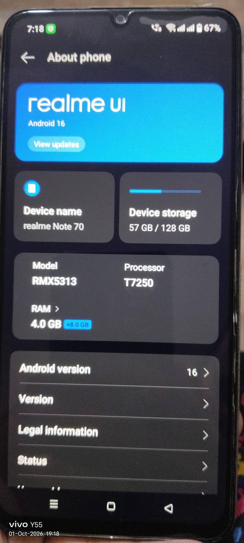 Realme Note 70 0