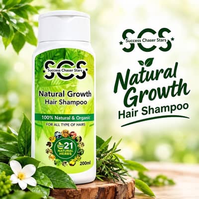 SCS Natural Growth Shampoo Original - Hair Fall Control & New Growth