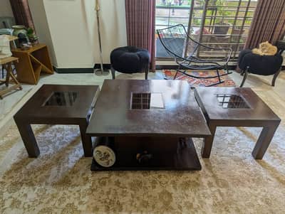 Centre table & side tables
