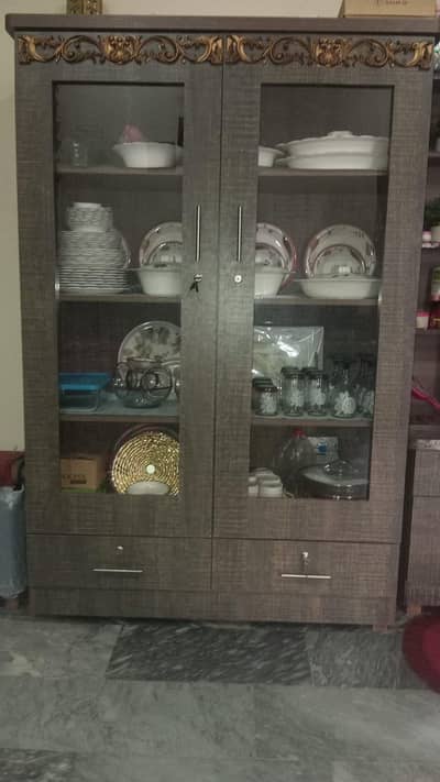 Glass Door Crockery Cabinet