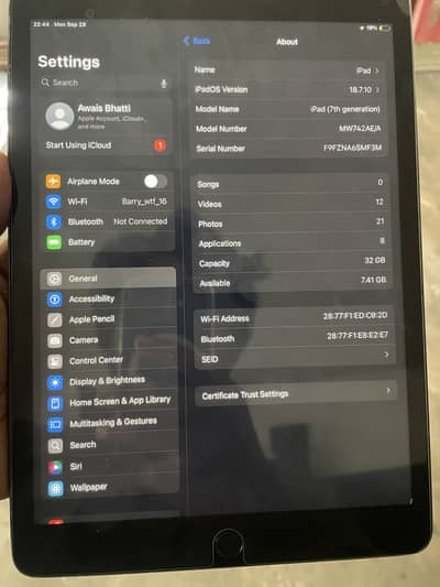 ipad 7genration
