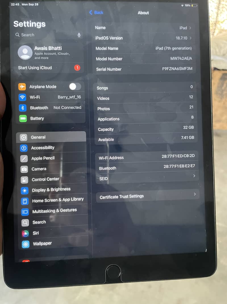 ipad 7genration 2
