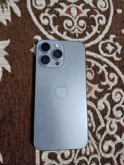 I phone 15 pro max with box natural titanium