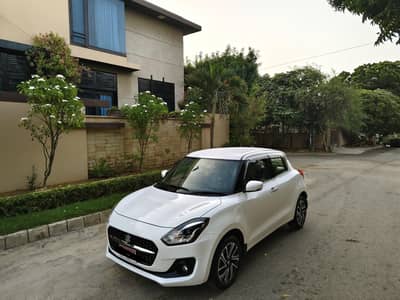 SUZUKI SWIFT GLX 1.2cc MODEL 2024 (B2B) ORIGINAL WHITE COLOR 14000KMS