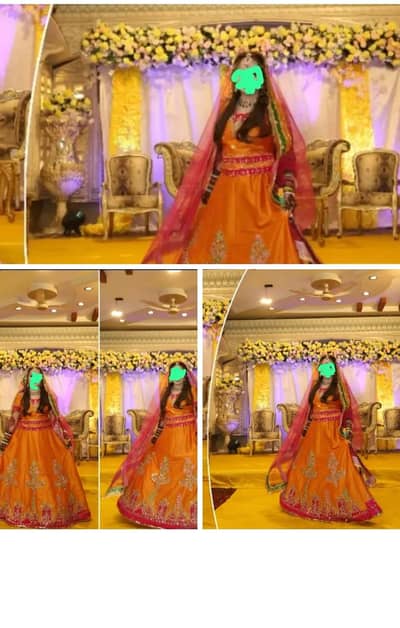 Bridal mendi lehnga