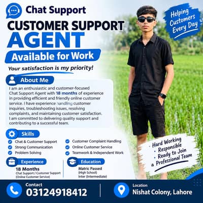 Chat Support / Customer Support Agent