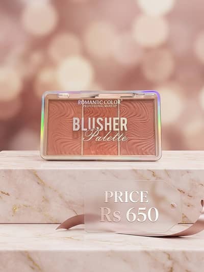 Romantic Color 3-in-1 Blusher Palette⁠