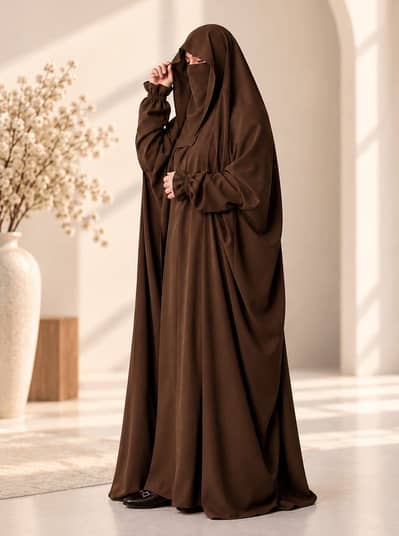 New Black Abaya 65 Inch - Nida Fabric - Rs 4600 - COD - Open Parcel