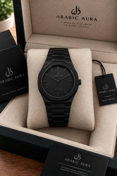 ⌚ Arabic Aura — Black Edition