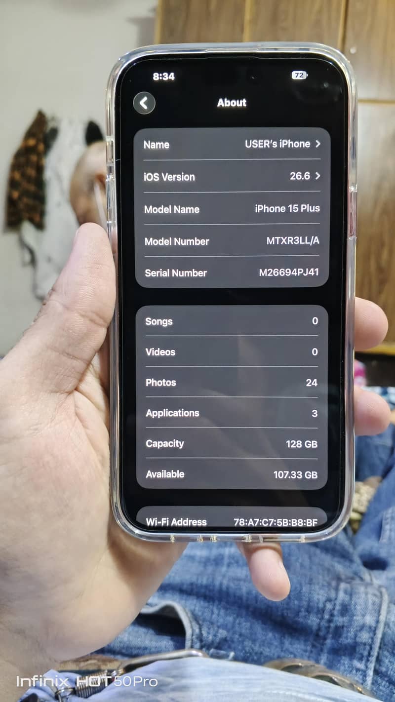 Apple iPhone 15 plus 8