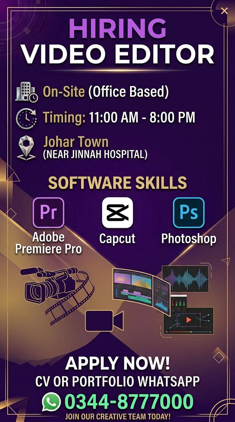 Video Editor - Required. 0
