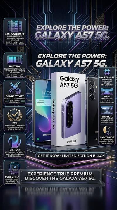 Samsung's A57 12/256 Box Pack