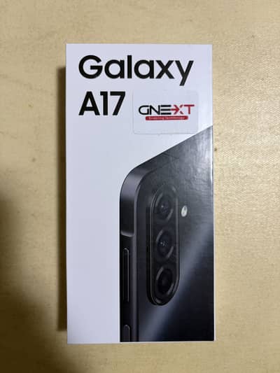 New Samsung Galaxy A17 6/128gb Black PTA Approved