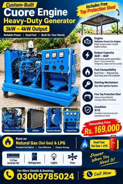 Generator Custom / Generator Heavy-Duty Gas/LP (3kW–4kW Output)