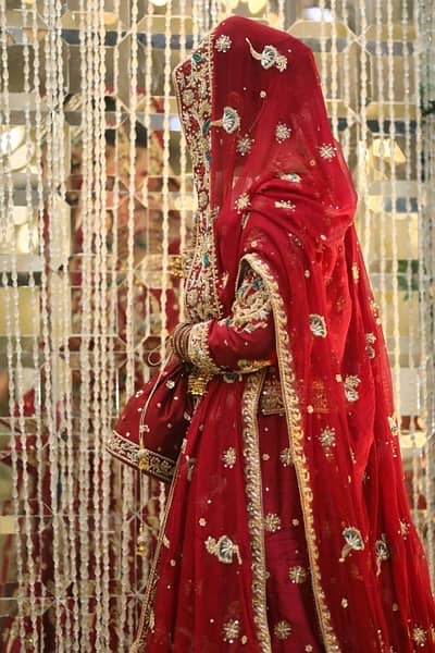 Bridal Lehenga Red Anar Colour