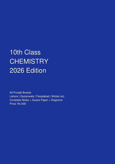 10th Chemistry Notes 2026 - Ch 9 to 16 - All Boards