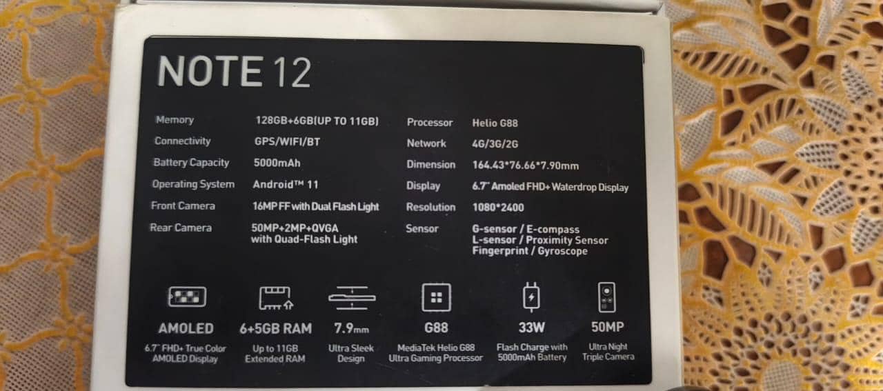 Infinix Note 12 6