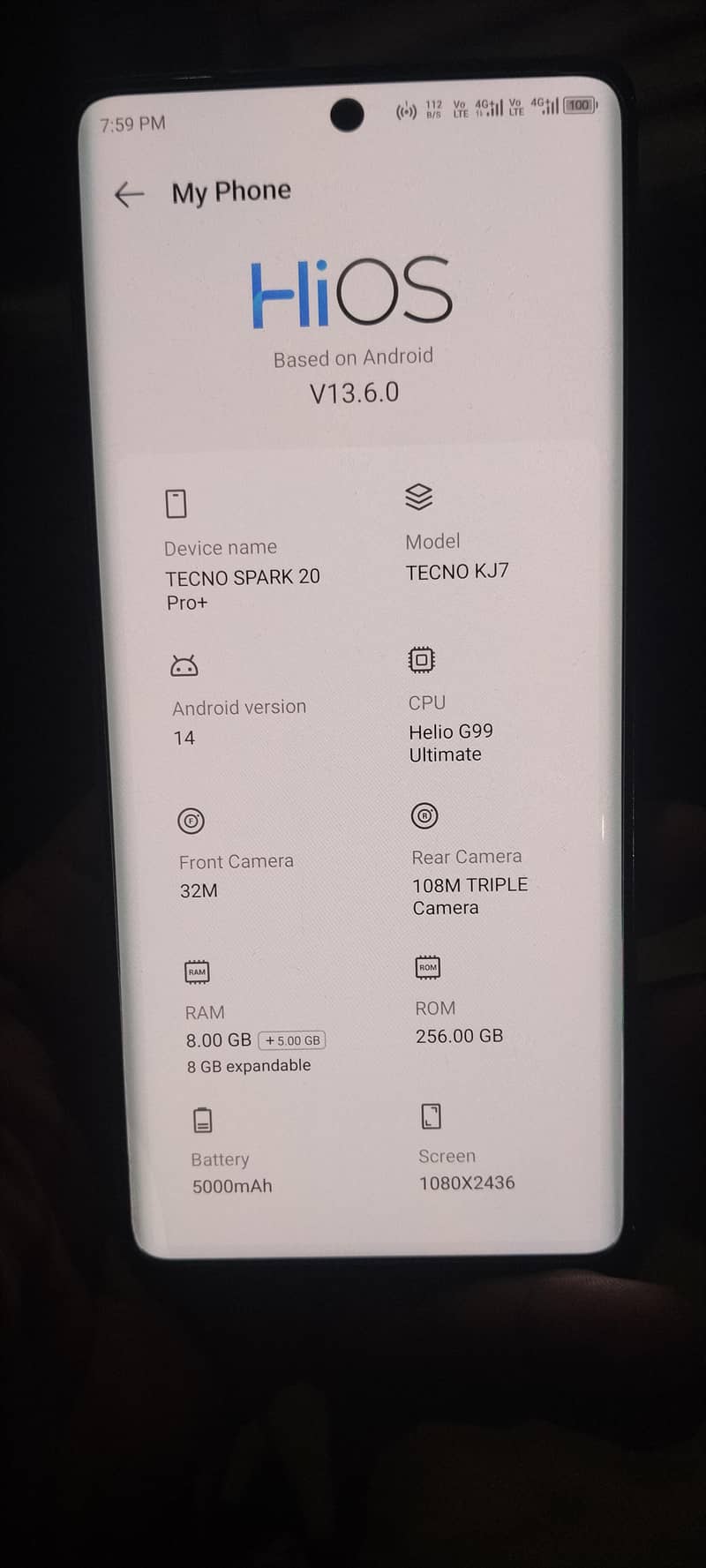 Tecno Spark 20 Pro Plus 3