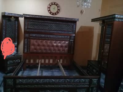 wooden hood bed