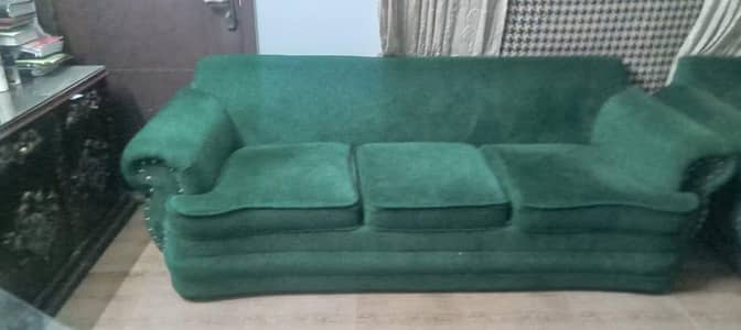 5 seater sofa set with rug