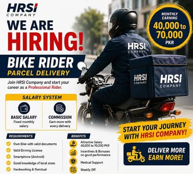 Delivery Rider Required