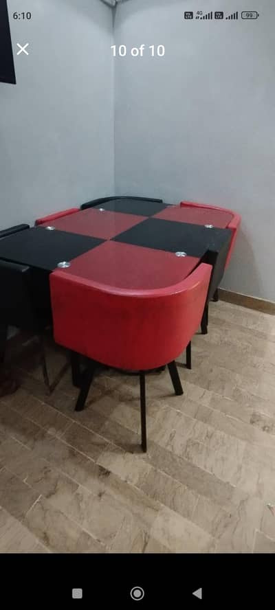 6 Chair Mirron Table Dinning Table For Sale