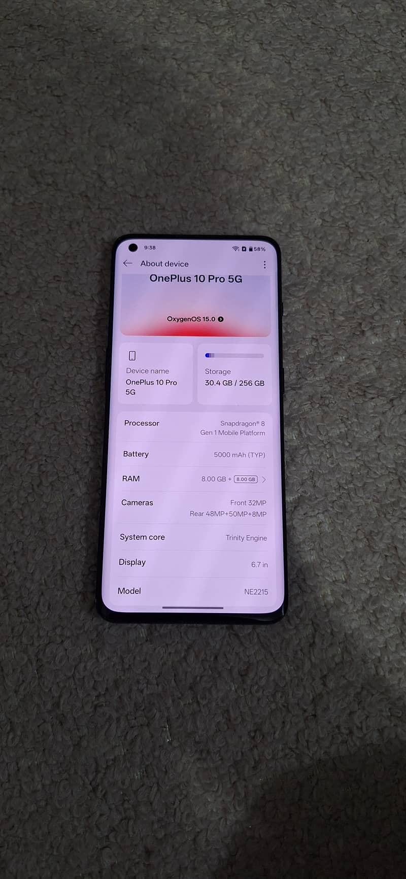 One Plus 10 Pro 8/256 2