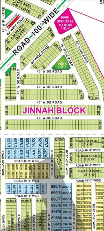 5 Marla Residential Plot Available For Sale In Bahria Town - Jinnah Block