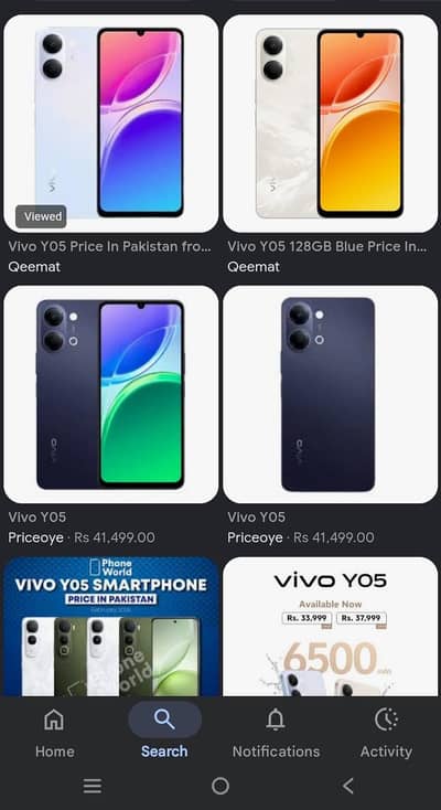Vivo Y o5 For sale