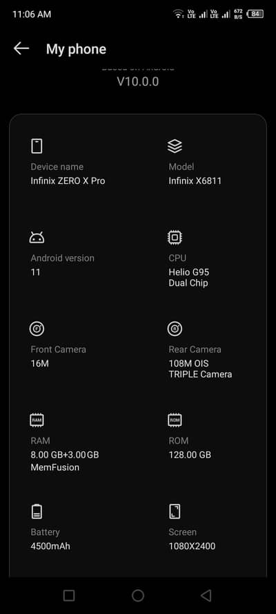 Infinix Zero X Pro