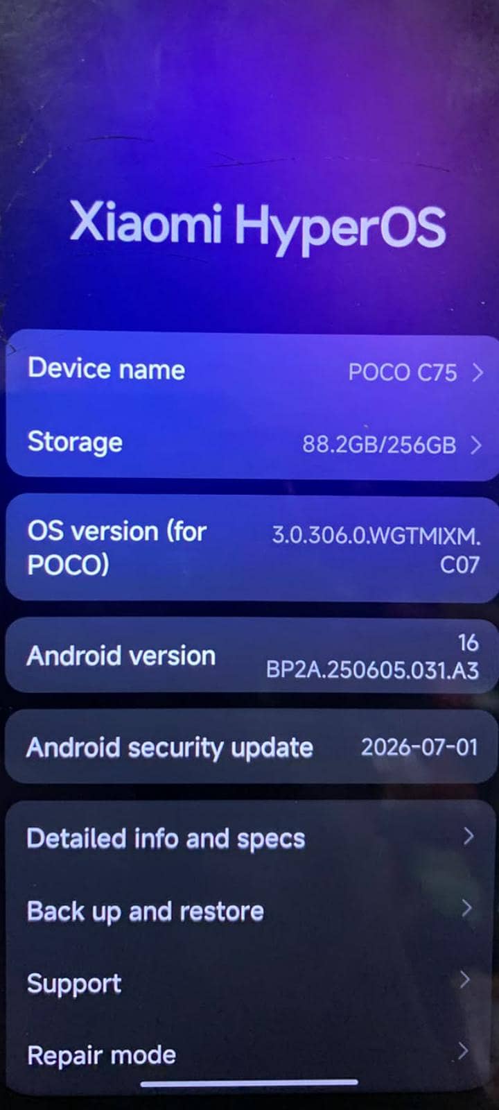 Xiaomi POCO C75 6