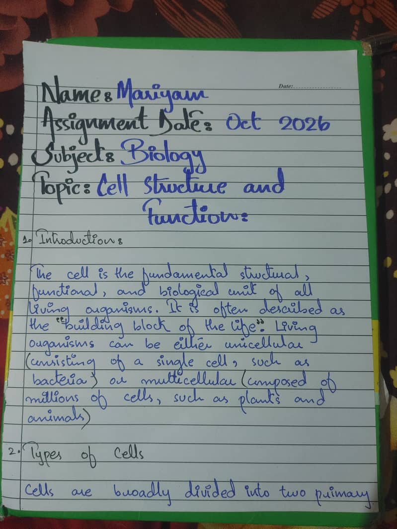 Handwritten Assignment & Notes Writing Services 0
