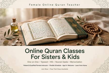 Female Online Quran Teacher for Sisters & Kids - Abbottabad
