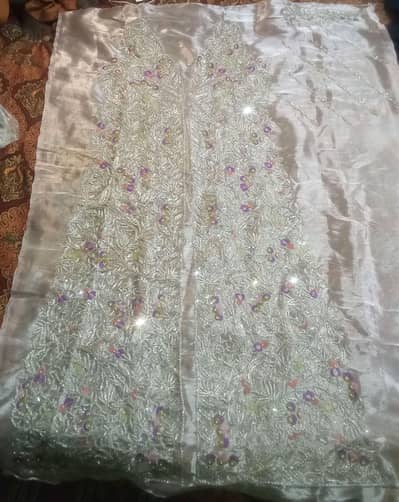 Bridal Silver Tissue Maxi Lehenga - Heavy Tilla & work - New Design