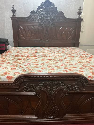Double size bed with foam 60000 or without foam 55000