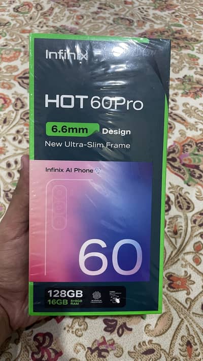 Infinix Hot 60 Pro — Box Open Only — Brand New — 10/10 Condition