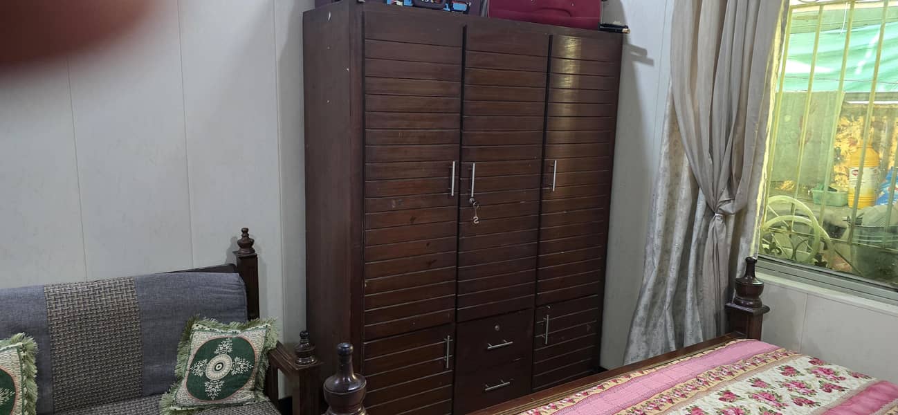 king size bed with sofa 2 side table and dressing table 0